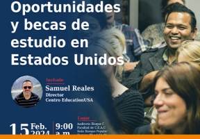 Charla Educativa: 'Oportunidades y Becas de Estudio en Estados Unidos' en colaboración con EducationUSA